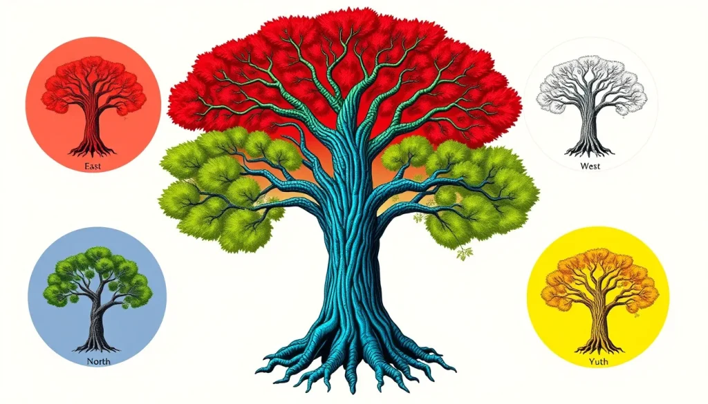 Featured image for The Five World Trees: Directional Colors and Symbols in Maya Cosmology — Maya Cosmology